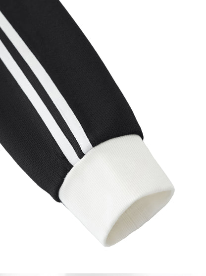 die empty essentials stripe fleece Track Jacket