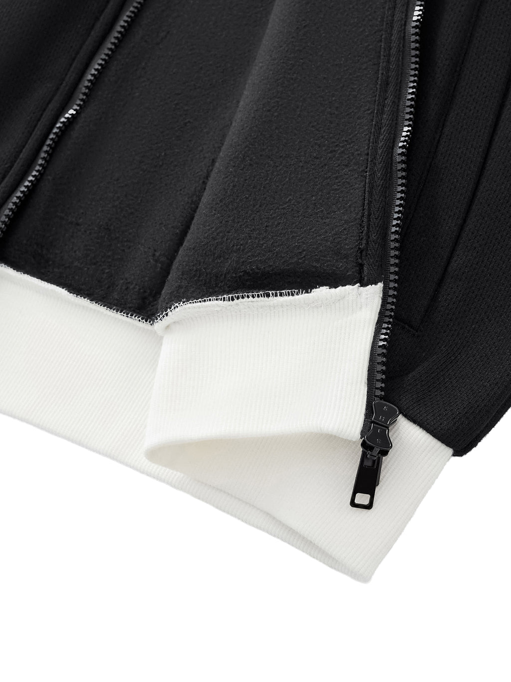 die empty essentials stripe fleece Track Jacket