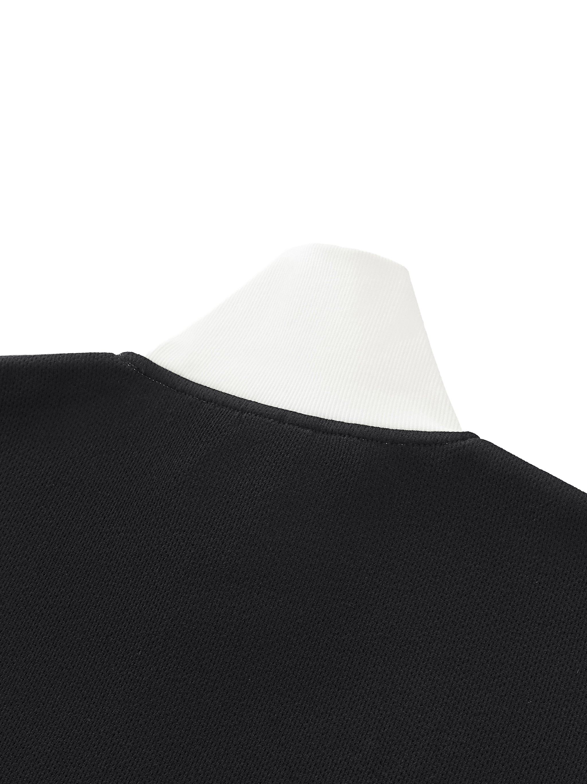 die empty essentials stripe fleece Track Jacket