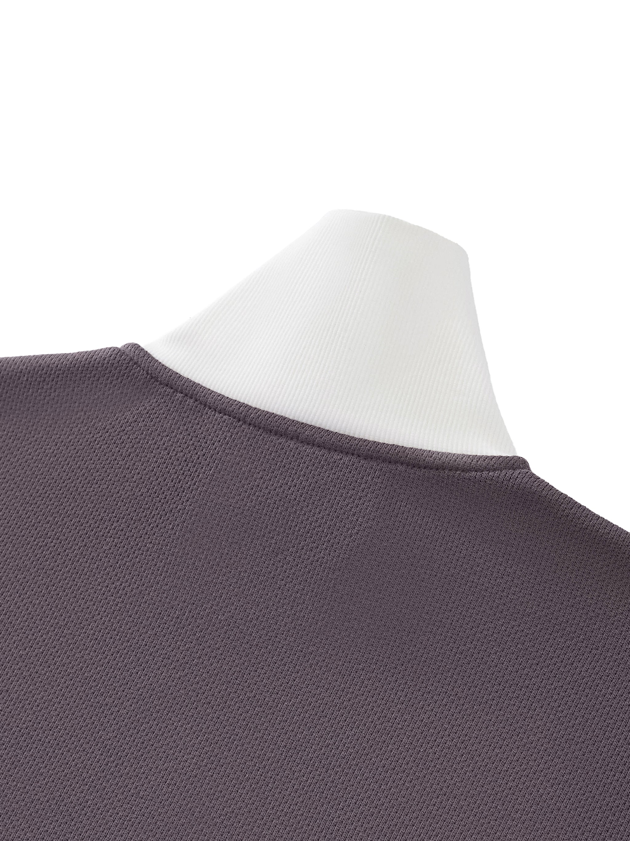 Contrast Side Stripe Fleece Cropped Track Jacket